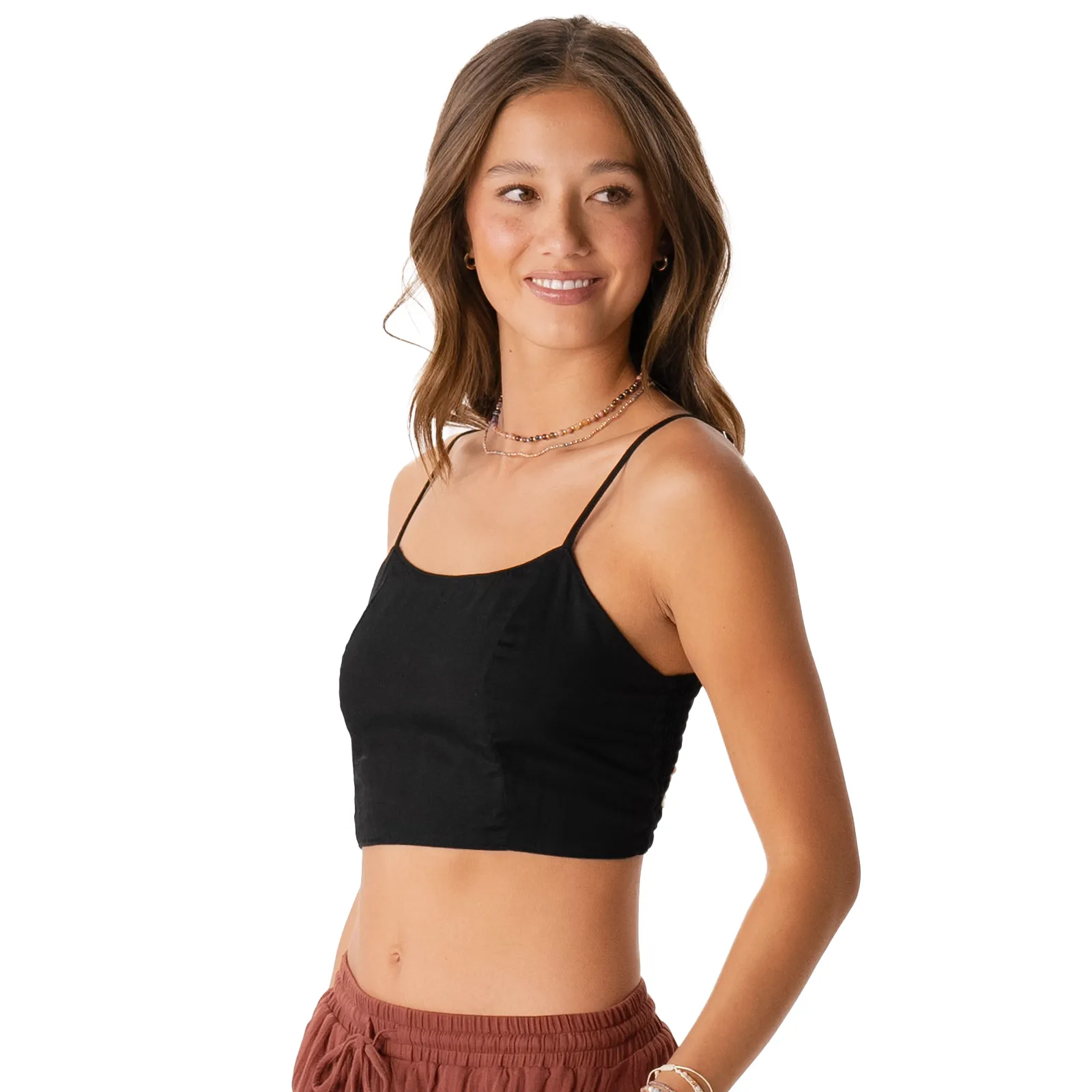 Black Oasis Crop Top