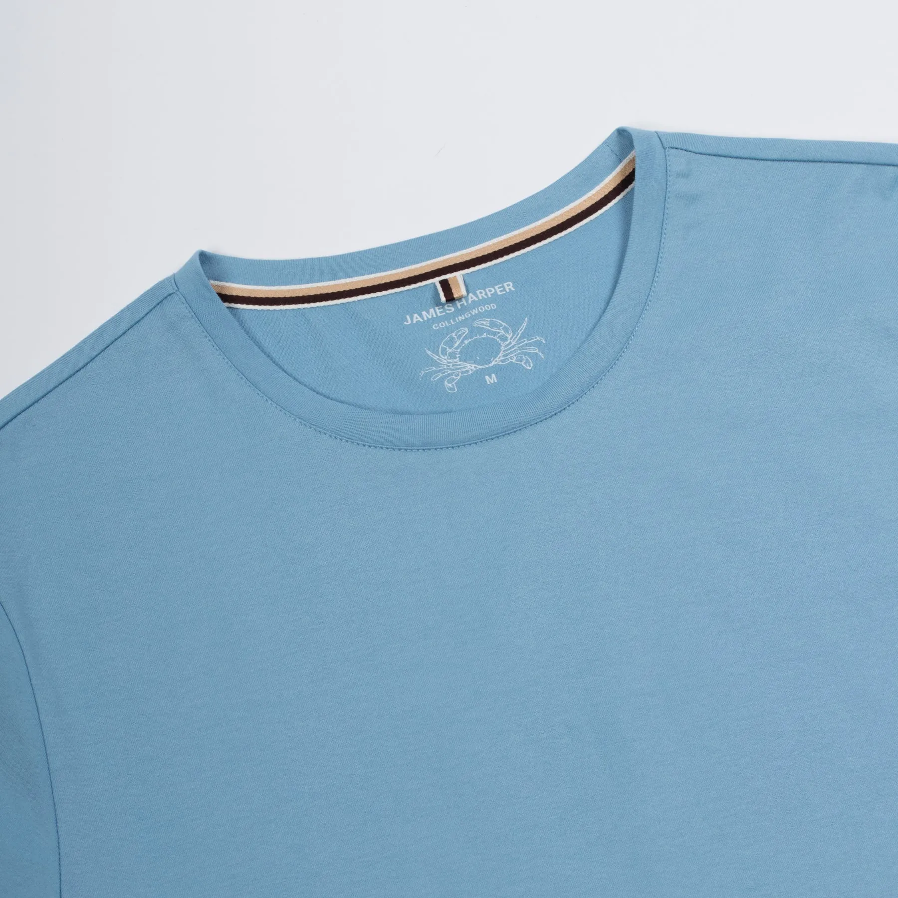 Blue Cotton Jersey Tee Shirt