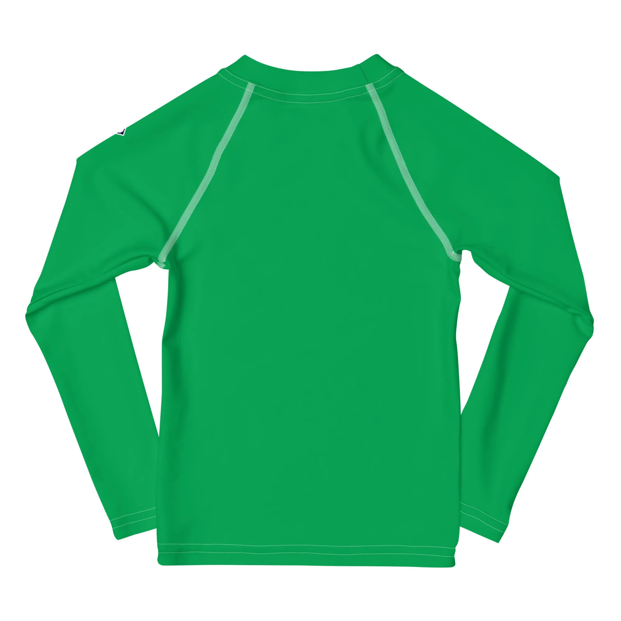 Bold Adventures: Kid's Solid Color Rash Guards for Boys - Jade