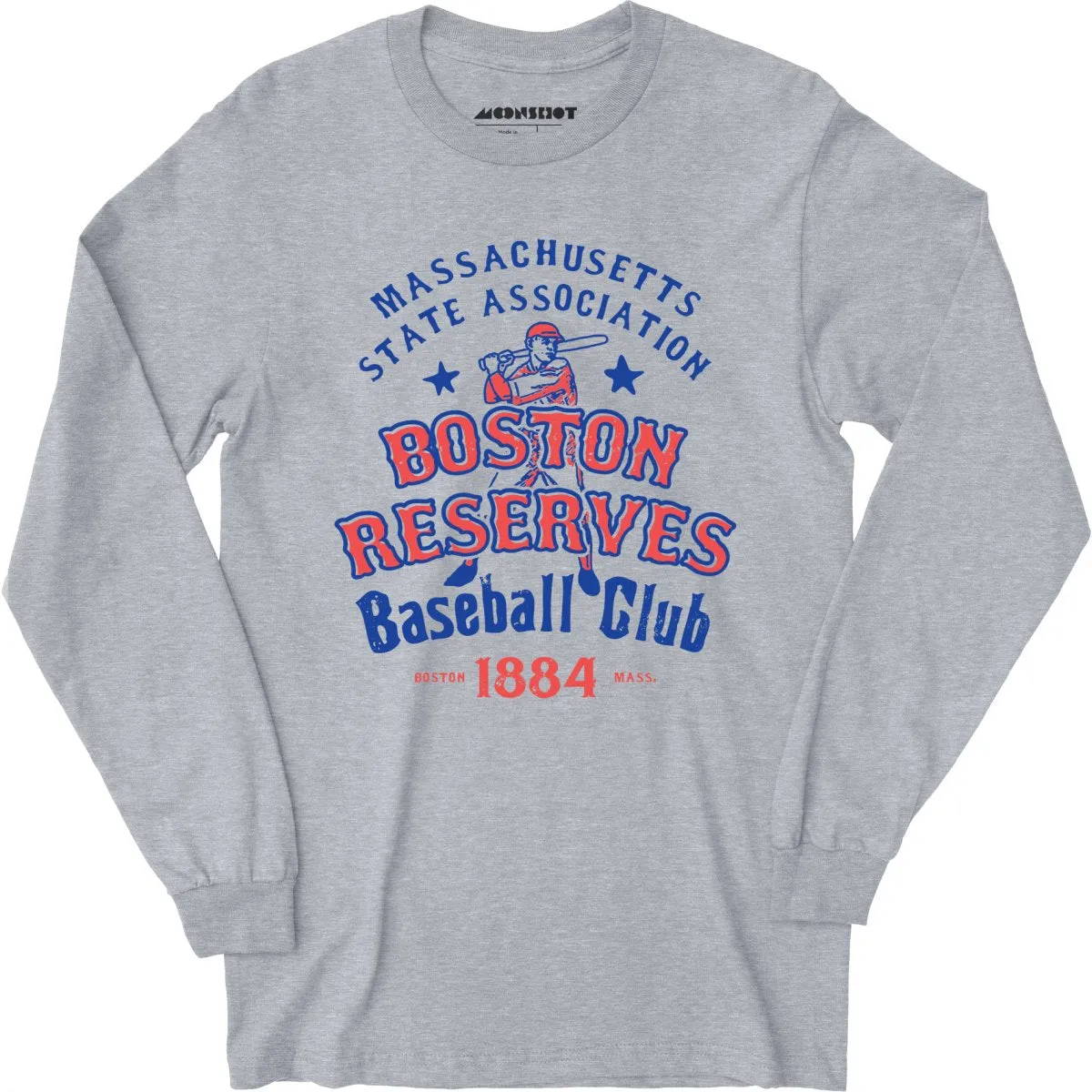 Boston Reserves - Massachusetts - Vintage Defunct Baseball Teams - Long Sleeve T-Shirt