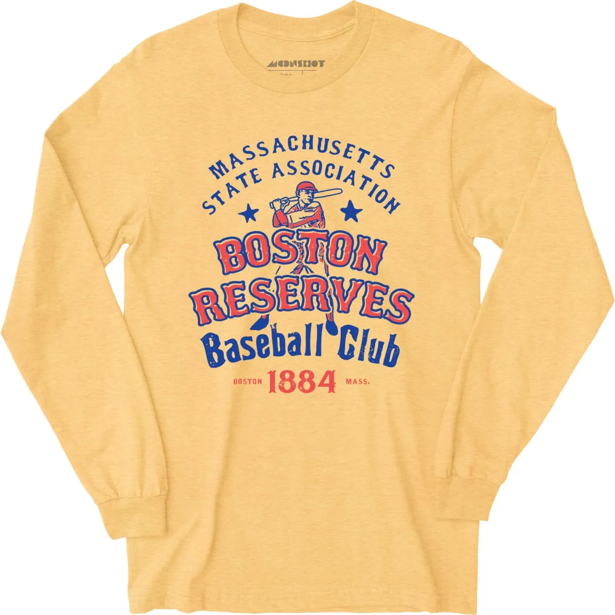 Boston Reserves - Massachusetts - Vintage Defunct Baseball Teams - Long Sleeve T-Shirt