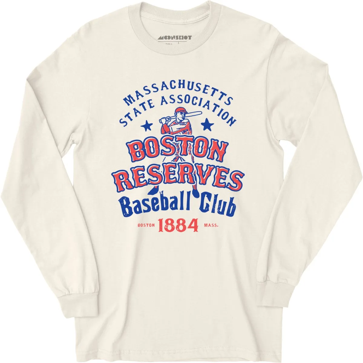 Boston Reserves - Massachusetts - Vintage Defunct Baseball Teams - Long Sleeve T-Shirt