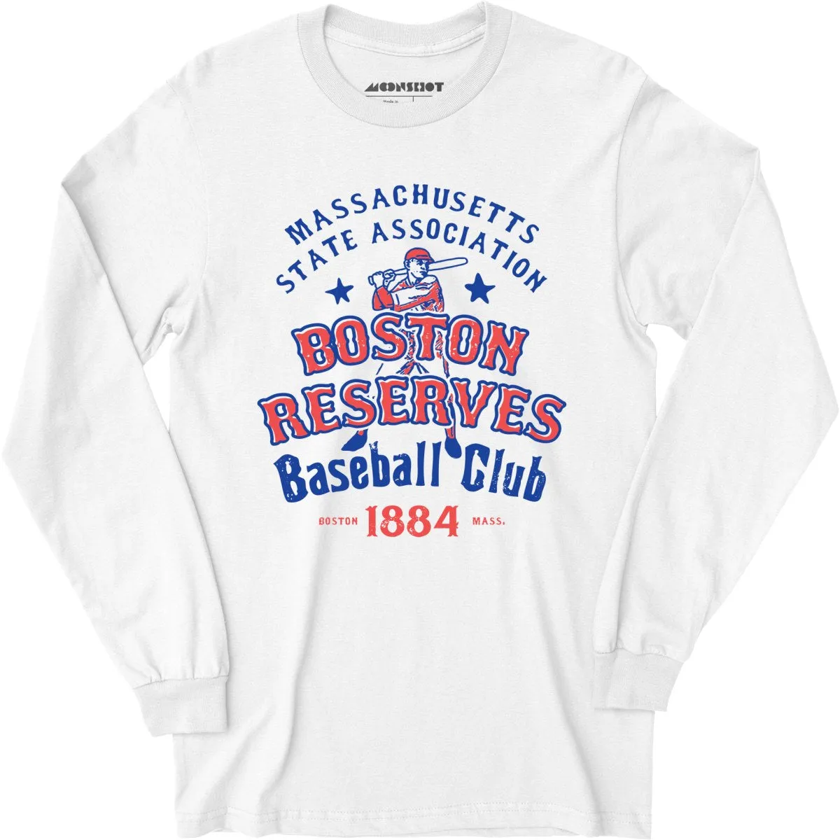 Boston Reserves - Massachusetts - Vintage Defunct Baseball Teams - Long Sleeve T-Shirt