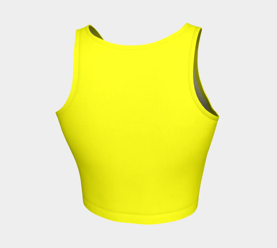 Bright Yellow Athletic Crop Top