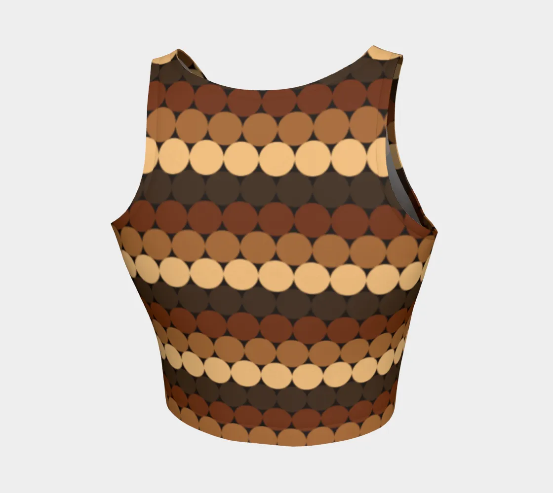 Caramel Athletic Crop Top