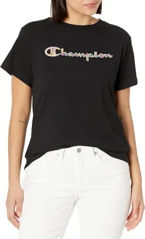 Champion Women's Classic Brush Script Logo T-Shirt