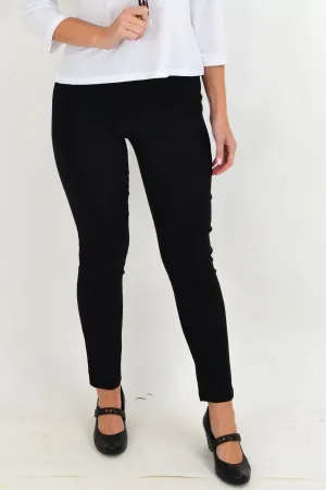 Classic Black Pencil Leg Pull on Pants