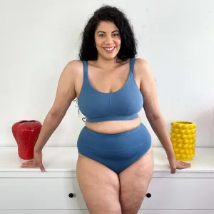 Cotton Bra Full Cup - Denim