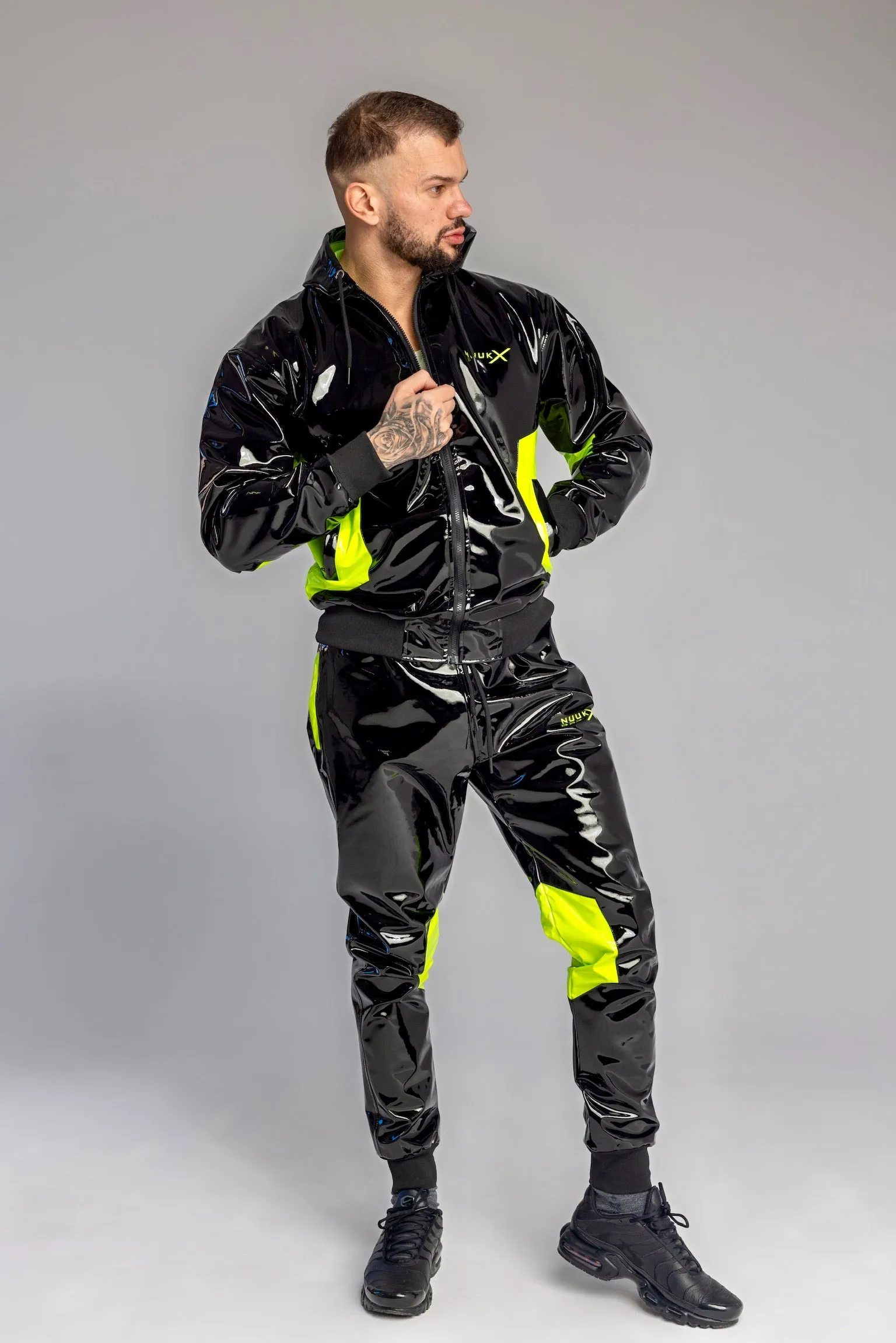 datingstar berlin pants I black/neon I pvc pro