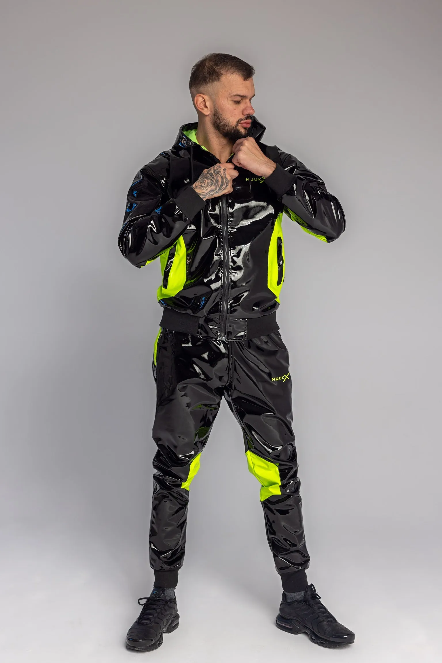 datingstar berlin pants I black/neon I pvc pro