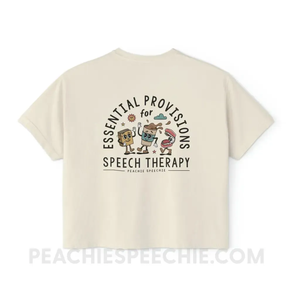 Essential Provisions for Speech Therapy Comfort Colors Boxy Tee