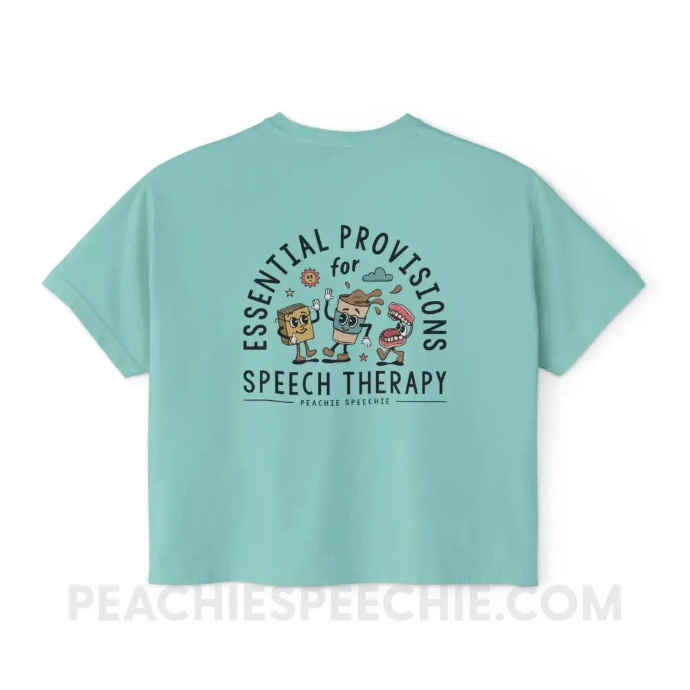 Essential Provisions for Speech Therapy Comfort Colors Boxy Tee