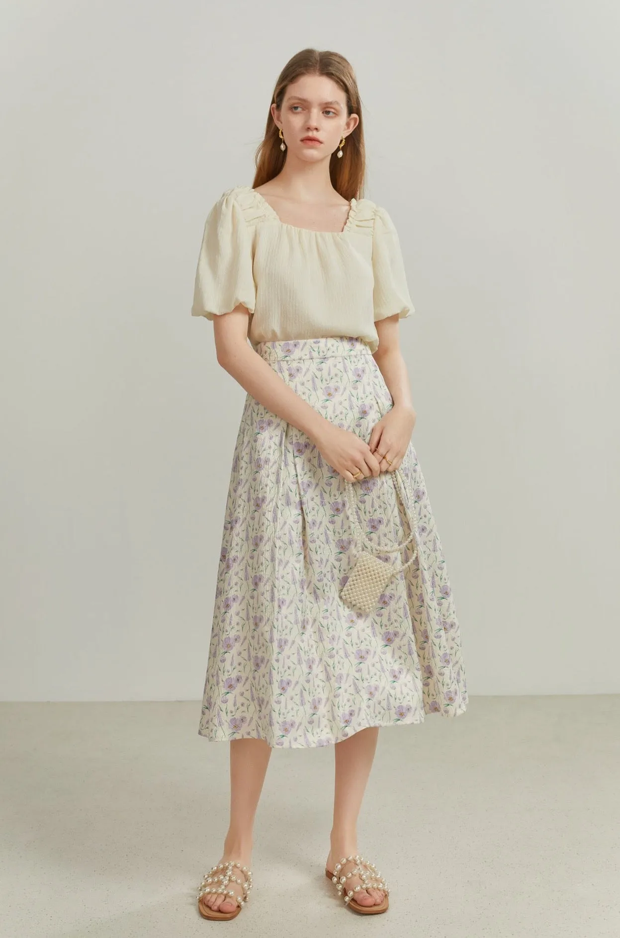 Fansilanen | Lida Floral Flare Skirt