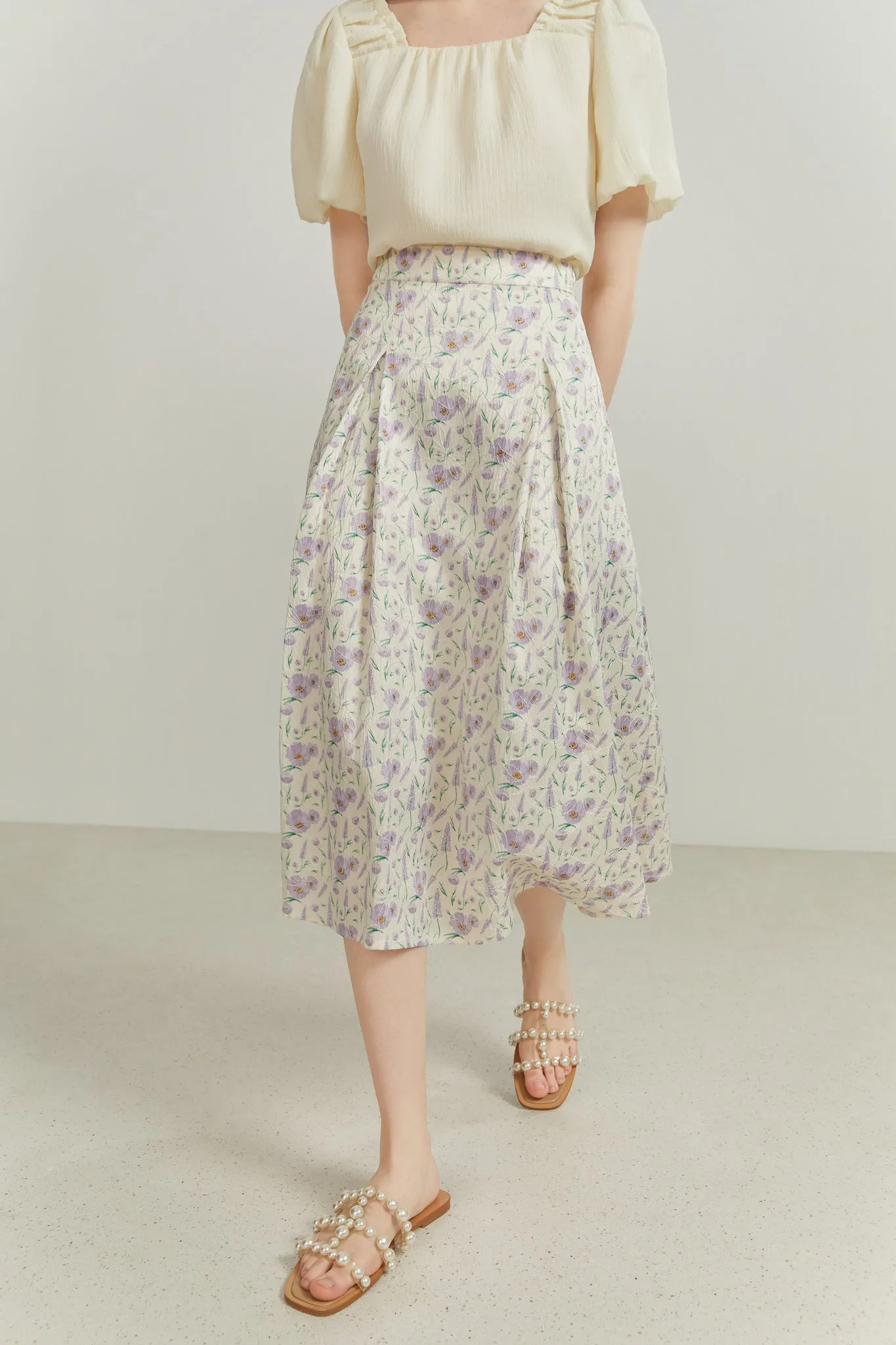 Fansilanen | Lida Floral Flare Skirt