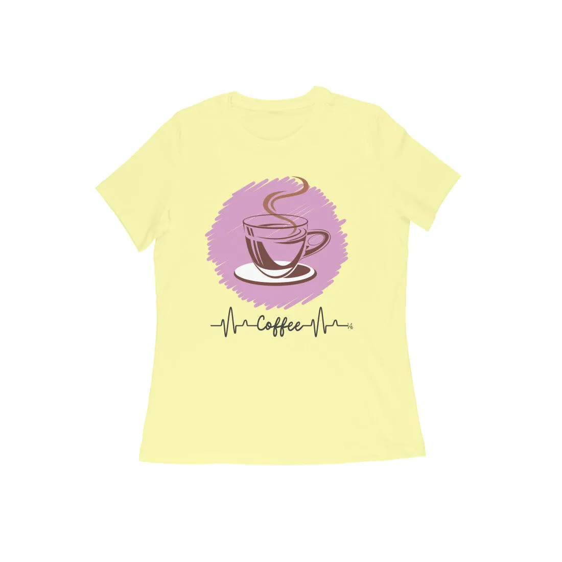 Female Round Neck Half Sleeve - Coffee Lover's Top