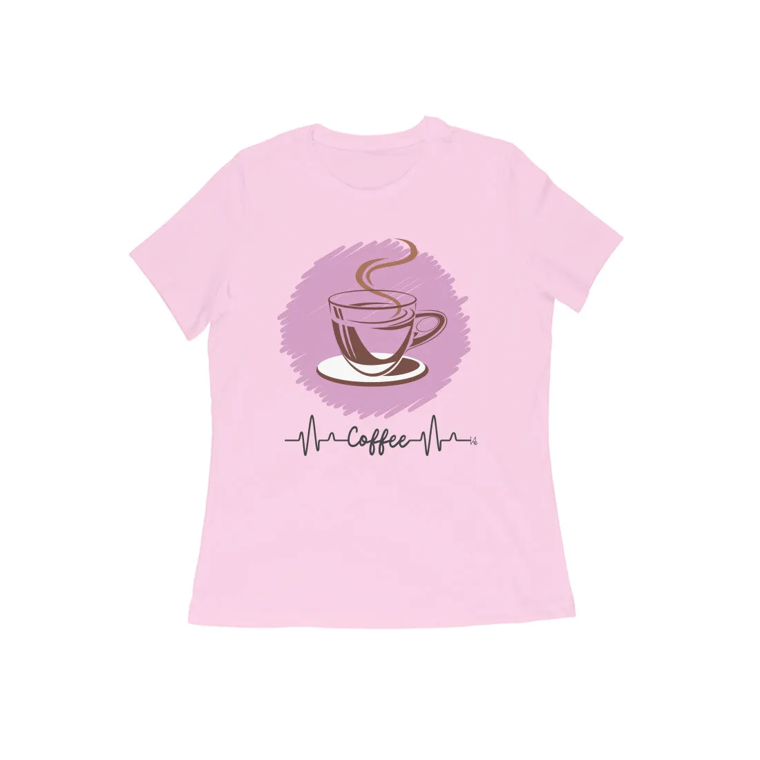 Female Round Neck Half Sleeve - Coffee Lover's Top