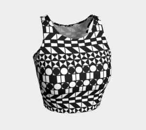 Geo Fun Athletic Crop Top