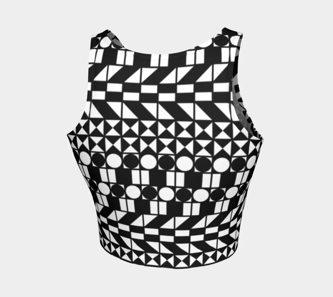 Geo Fun Athletic Crop Top