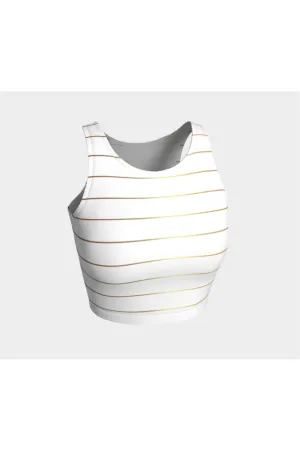 Gold Striped Athletic Top