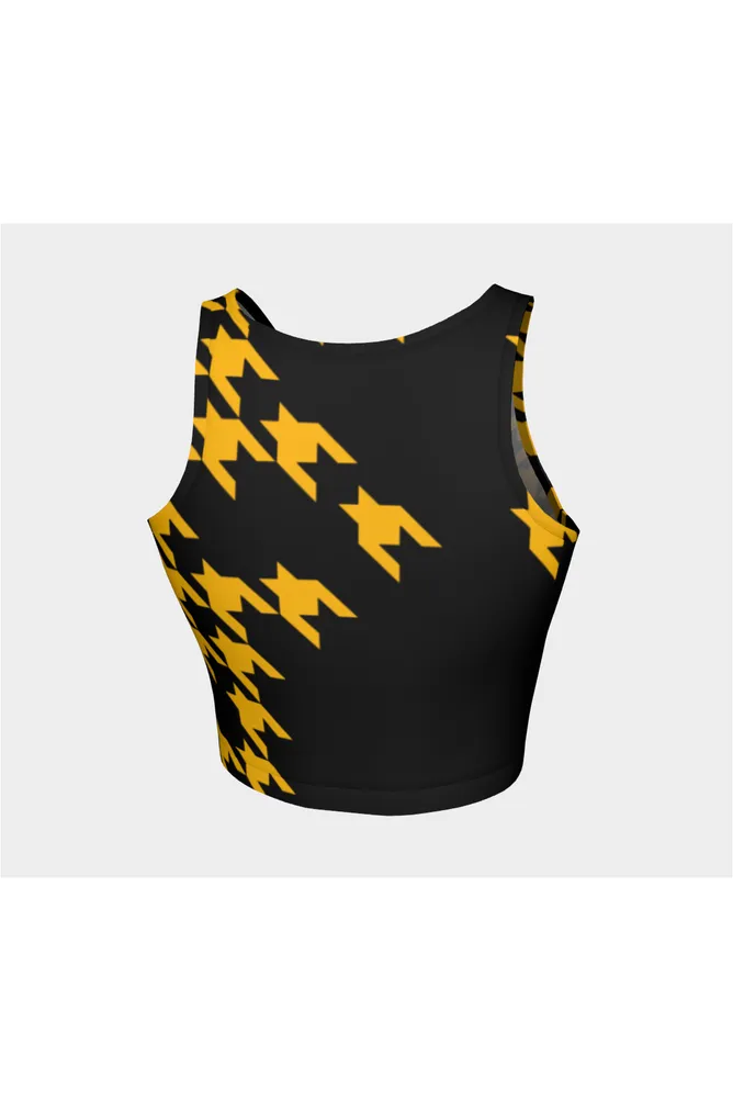 Golden Houndstooth Athletic Top