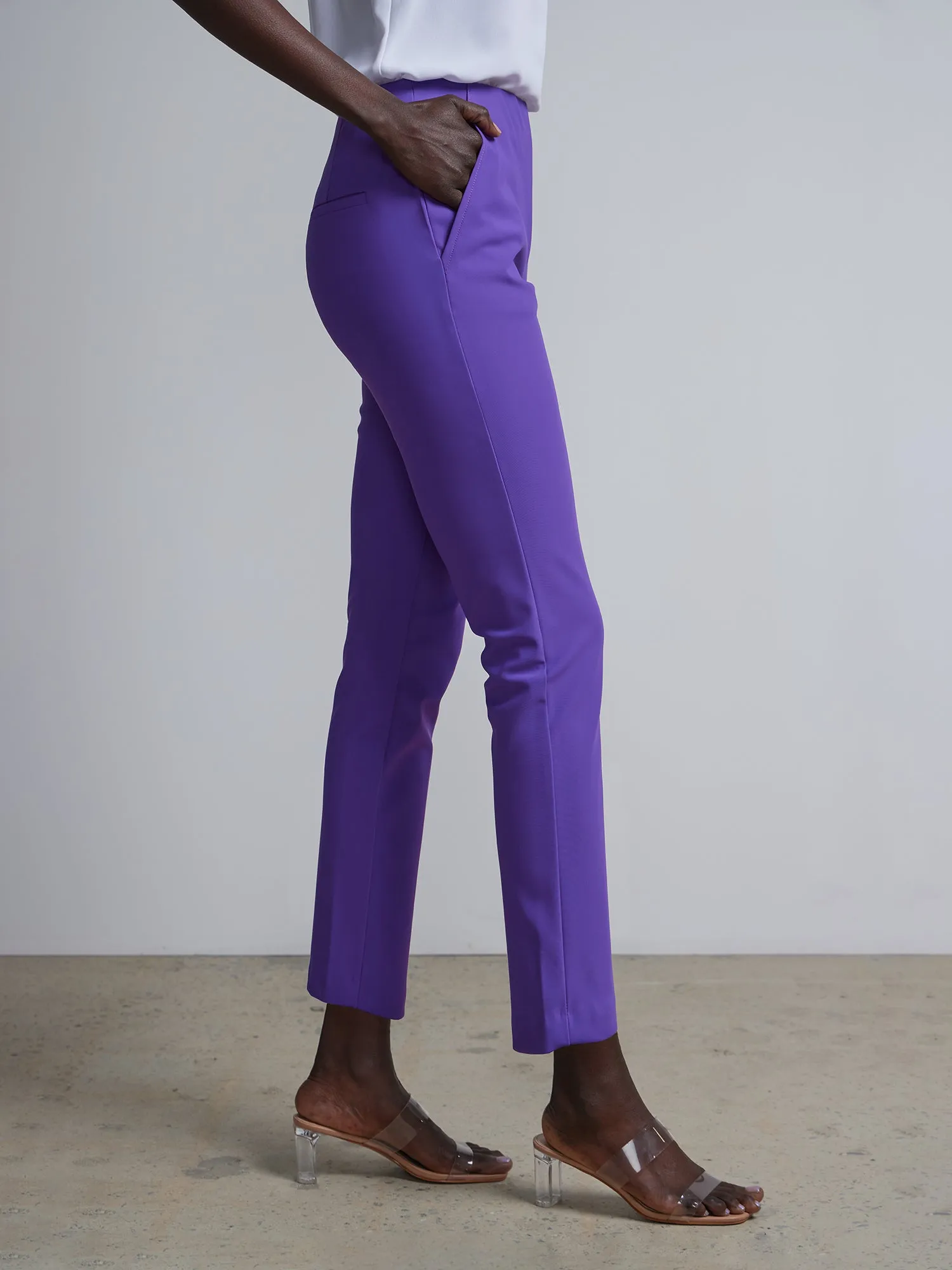 High Rise Ankle Length Pants