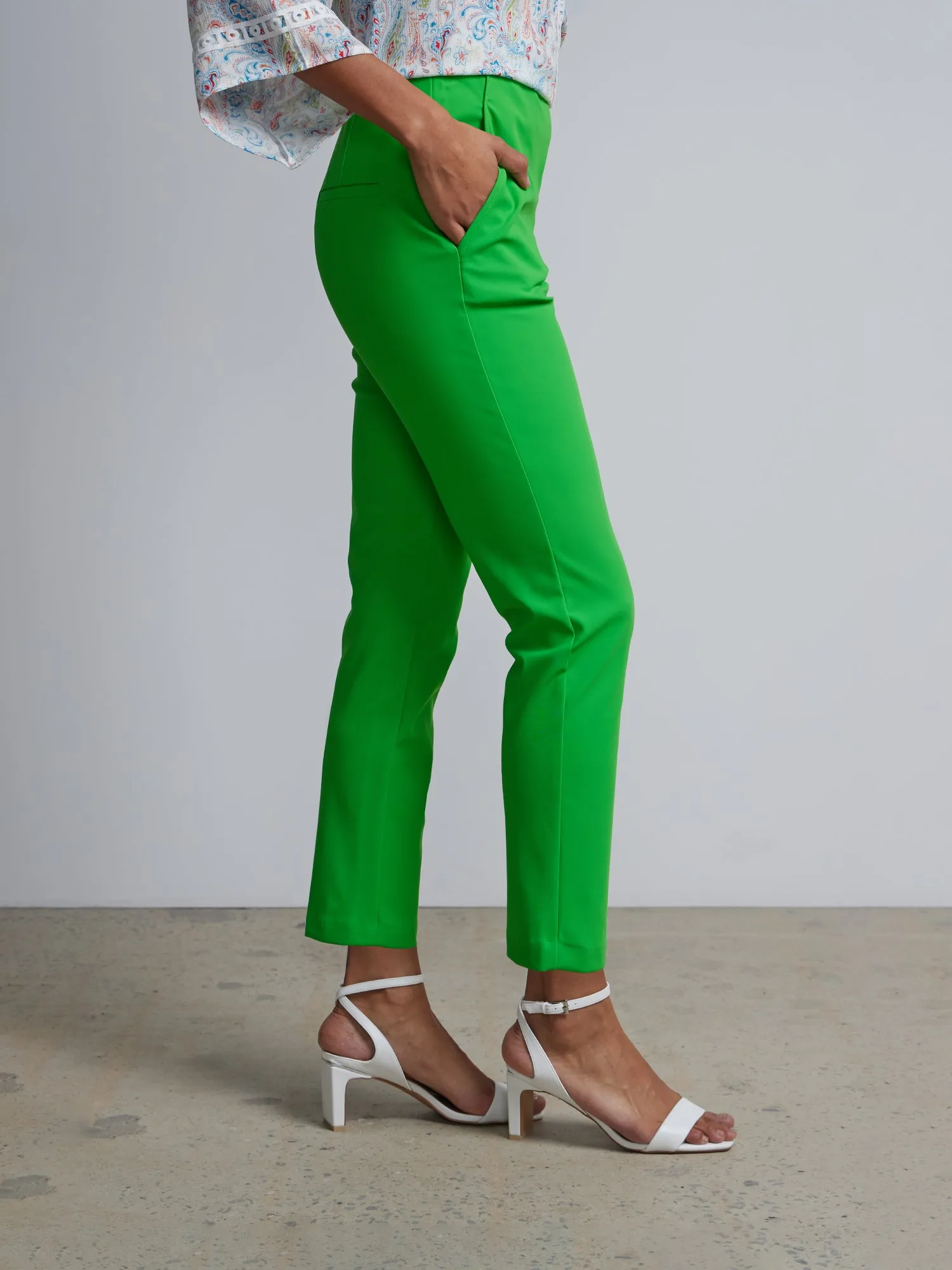 High Rise Ankle Length Pants