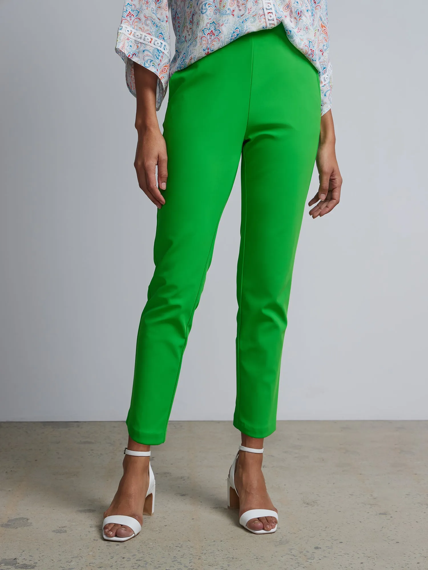 High Rise Ankle Length Pants