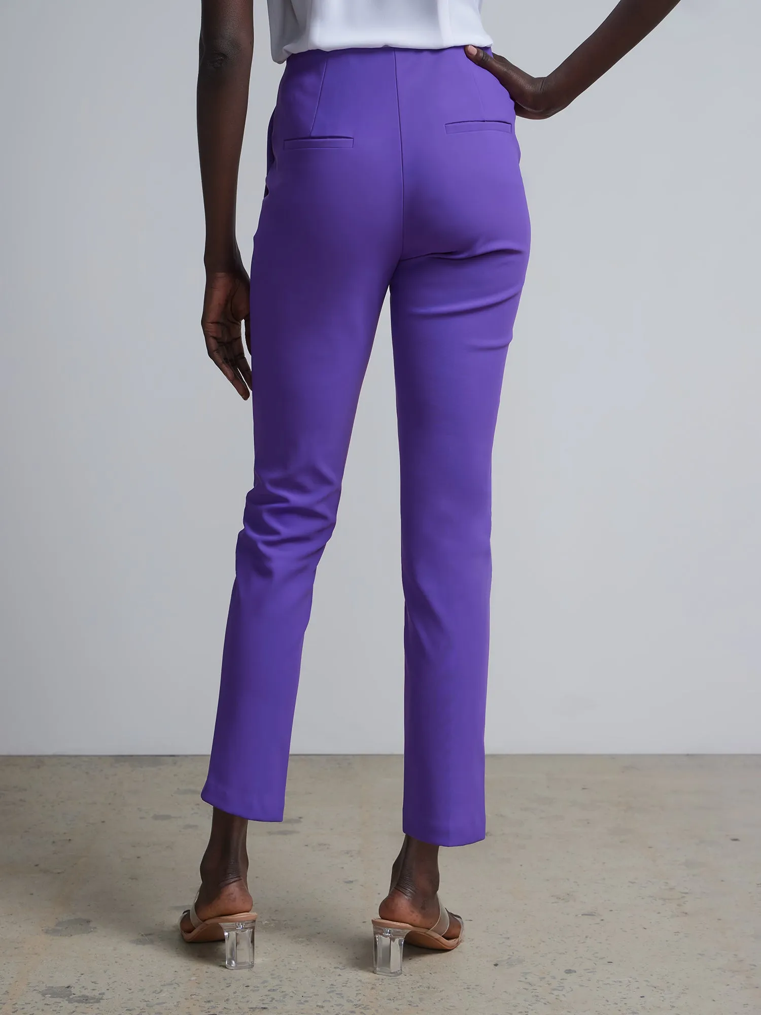 High Rise Ankle Length Pants