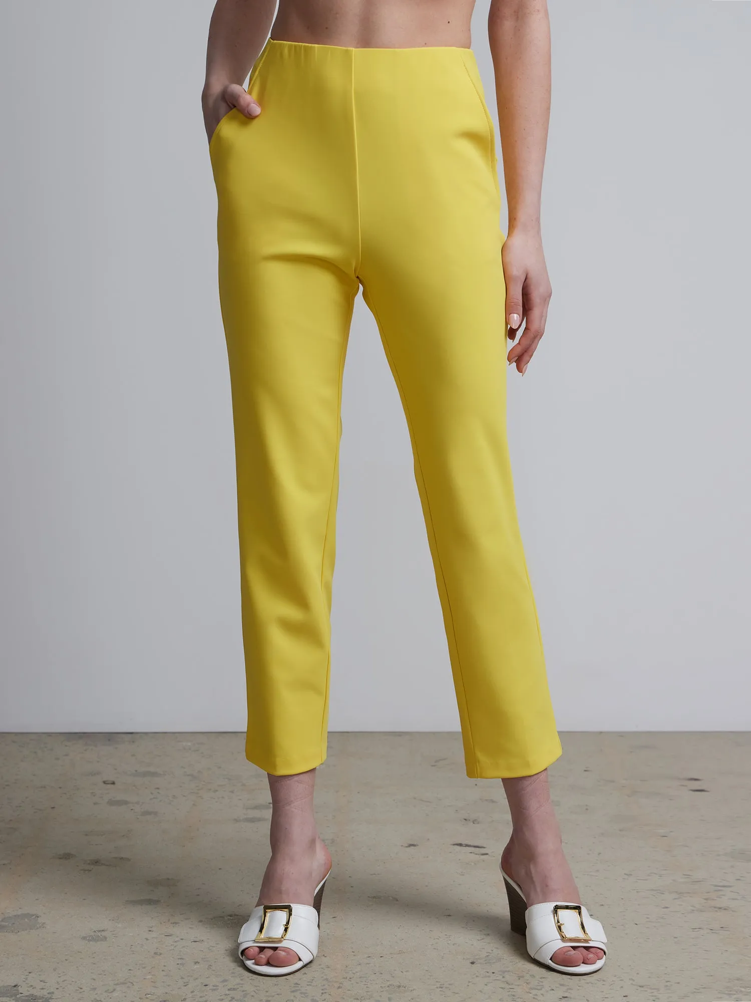 High Rise Ankle Length Pants