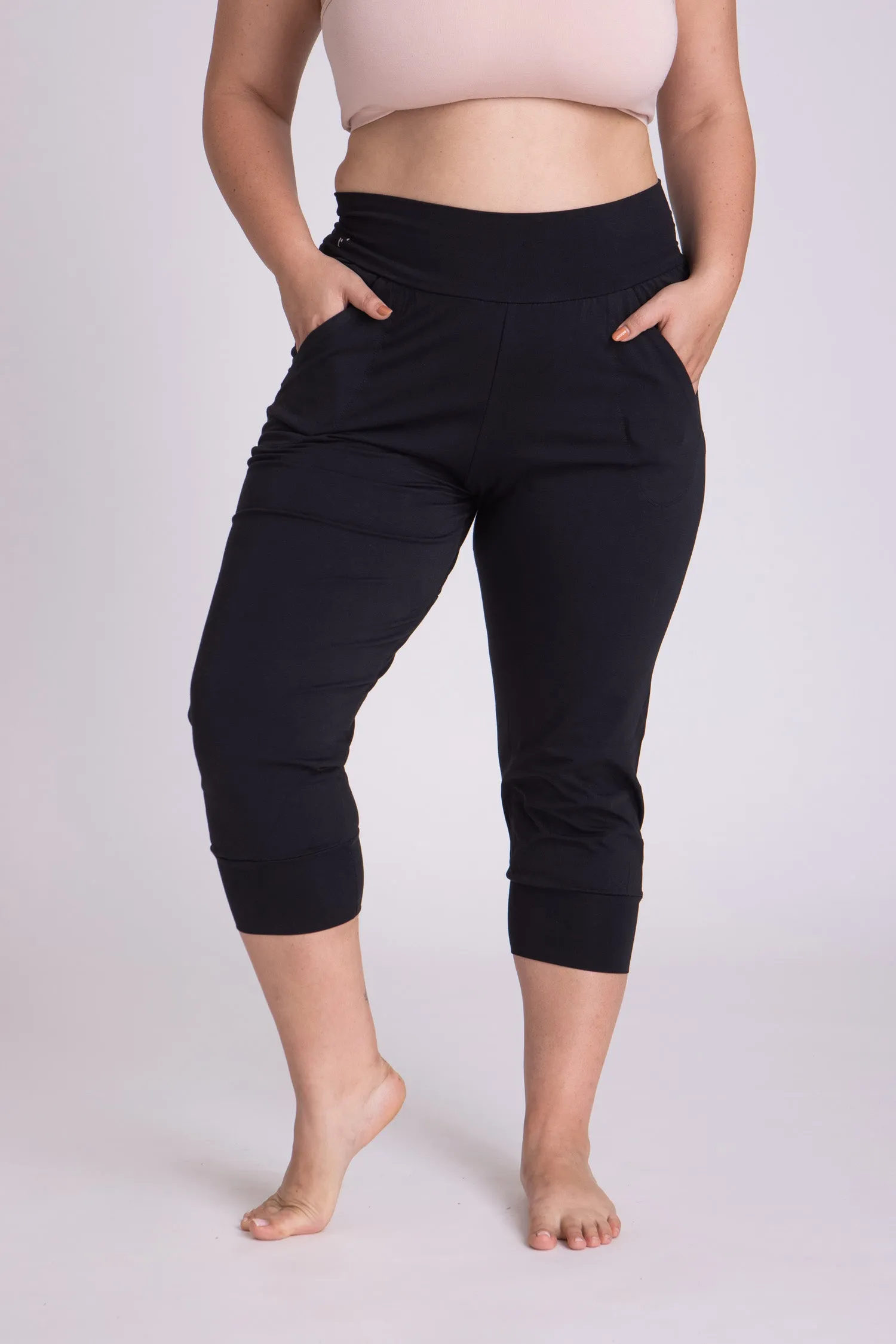 I'mPerfect Organic Cotton Slouchy Capri Pants 35%off