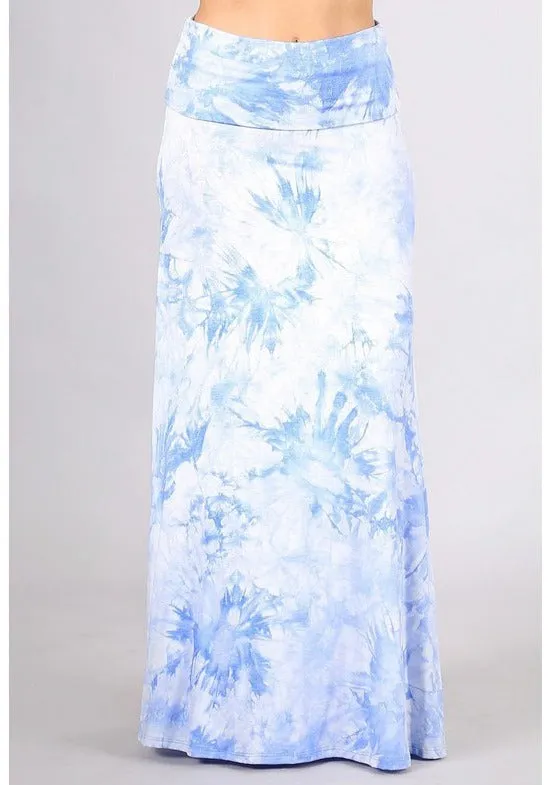 In the Clouds Soft Feel Maxi Skirt Made in USA