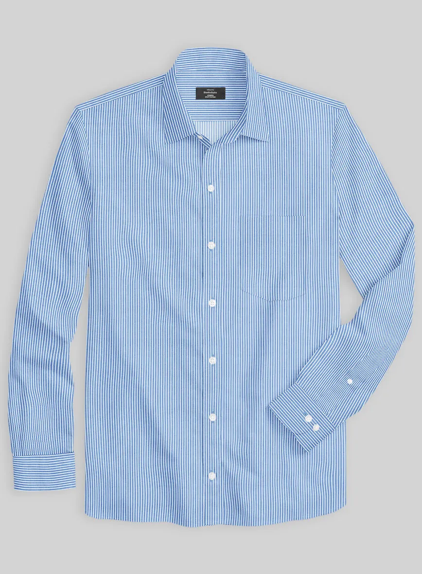 Italian Lombardo Jordy Blue Stripes Shirt