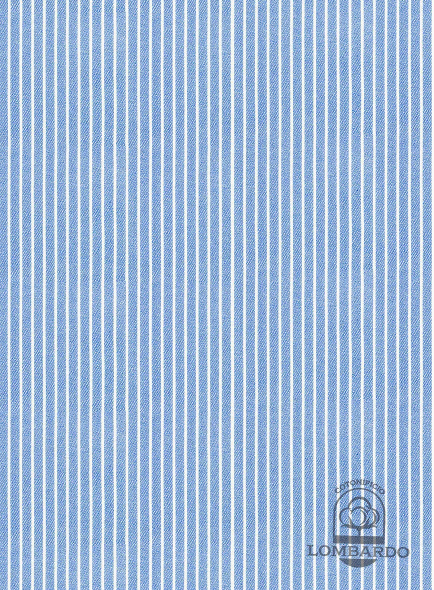 Italian Lombardo Jordy Blue Stripes Shirt