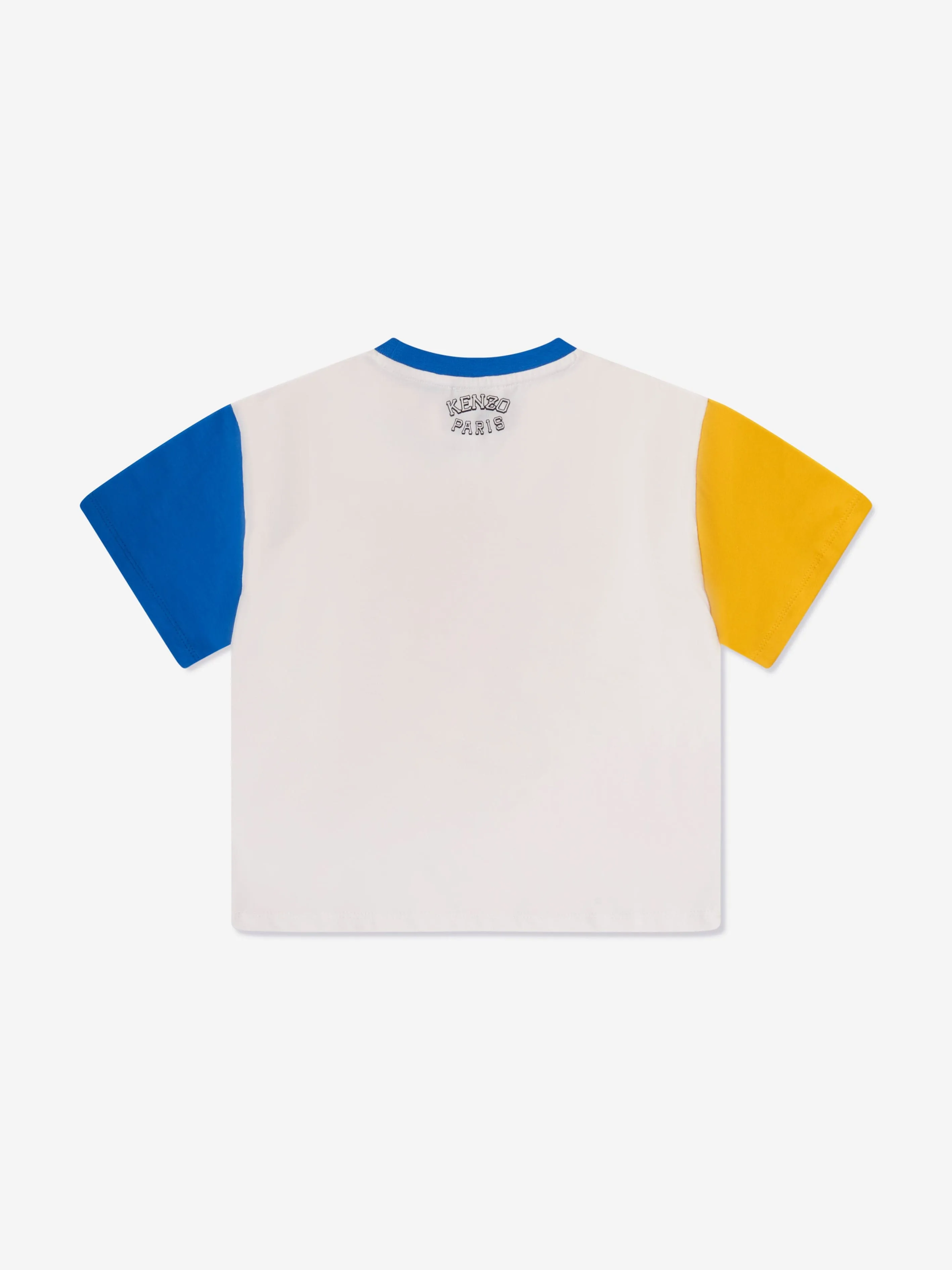 KENZO Boys Tiger Logo T-Shirt in Ivory