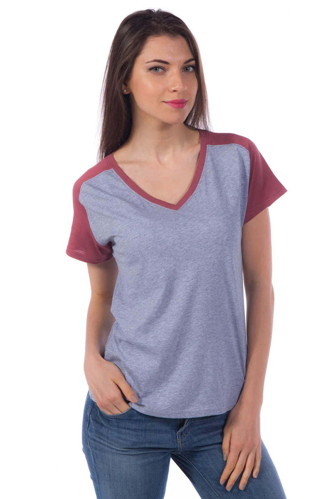 Kimberly | Women's Color Blocked V-neck