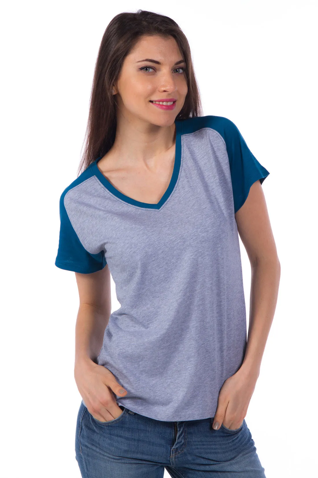 Kimberly | Women's Color Blocked V-neck