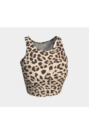 Leopard Print Athletic Top