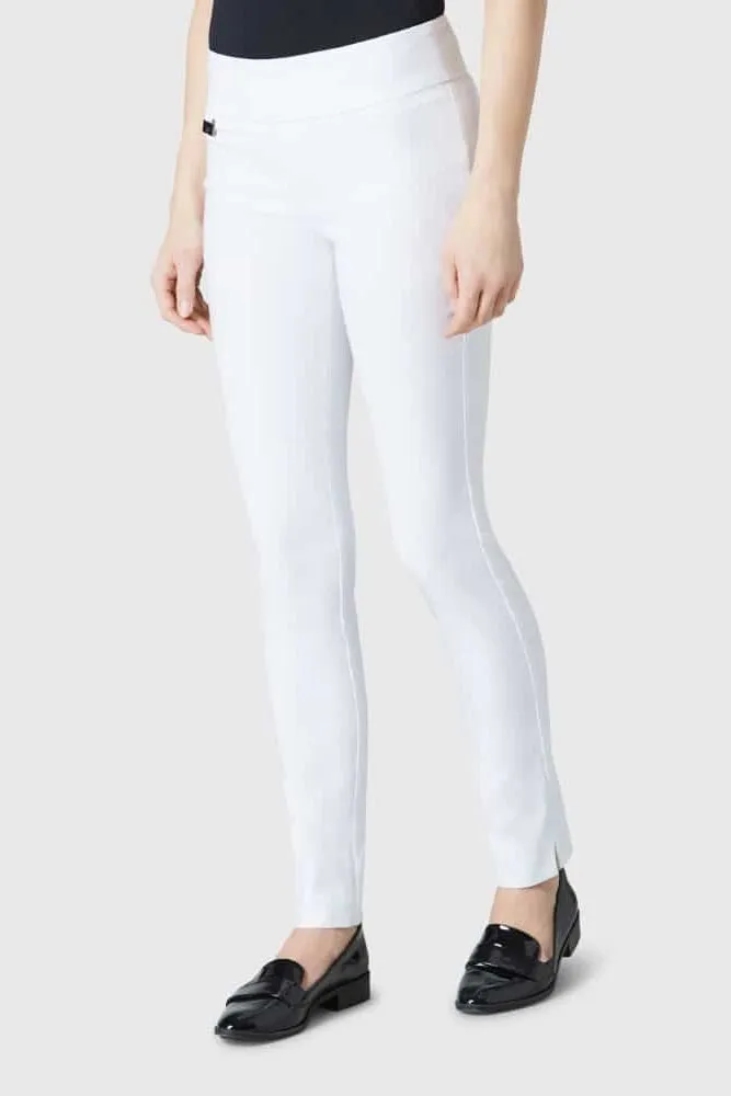 Lisette L Pant Style 805-02 White Solid Magical Lycra