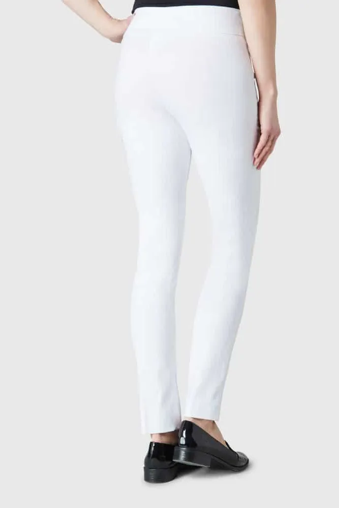 Lisette L Pant Style 805-02 White Solid Magical Lycra