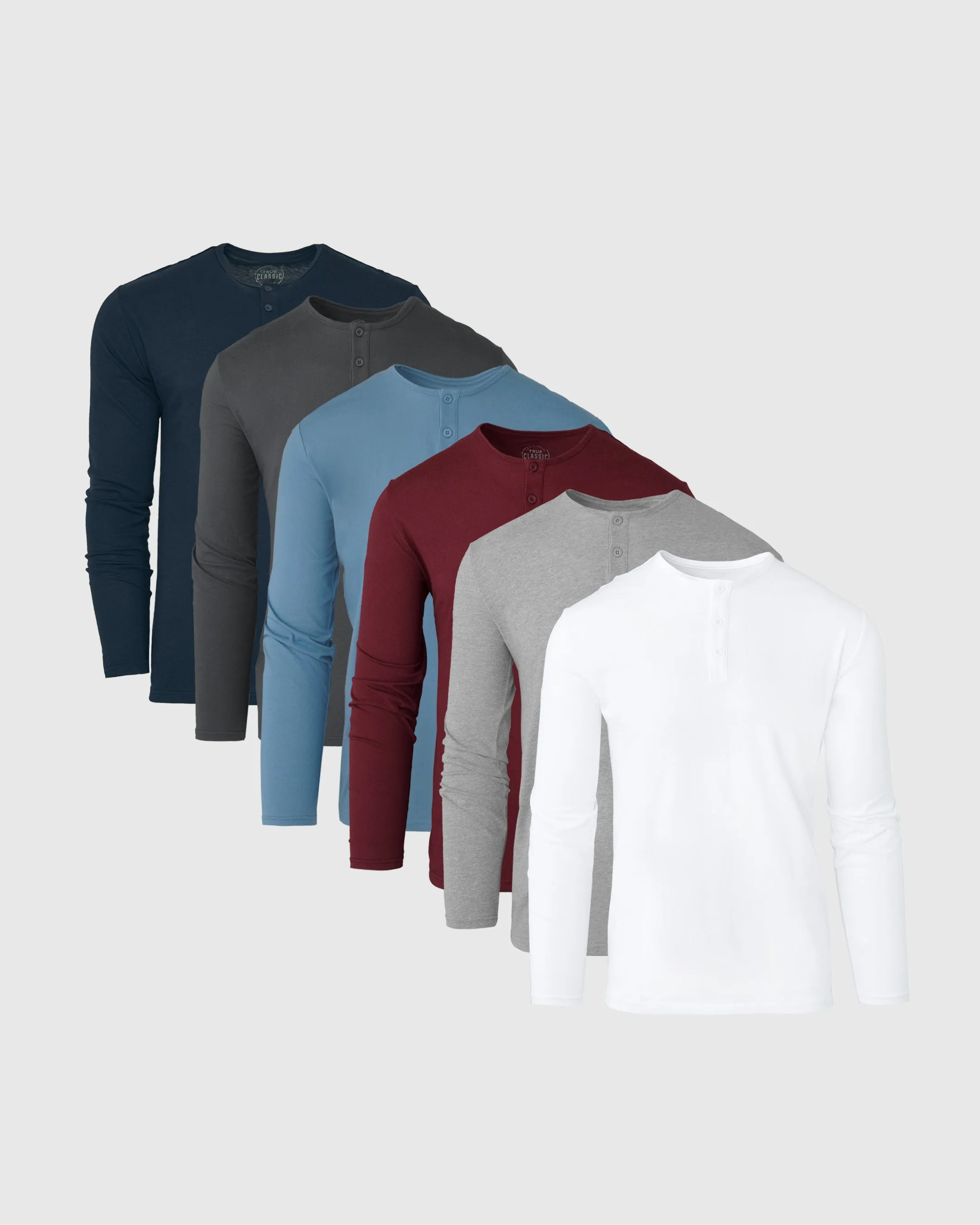 Long Sleeve Henley Color 6-Pack