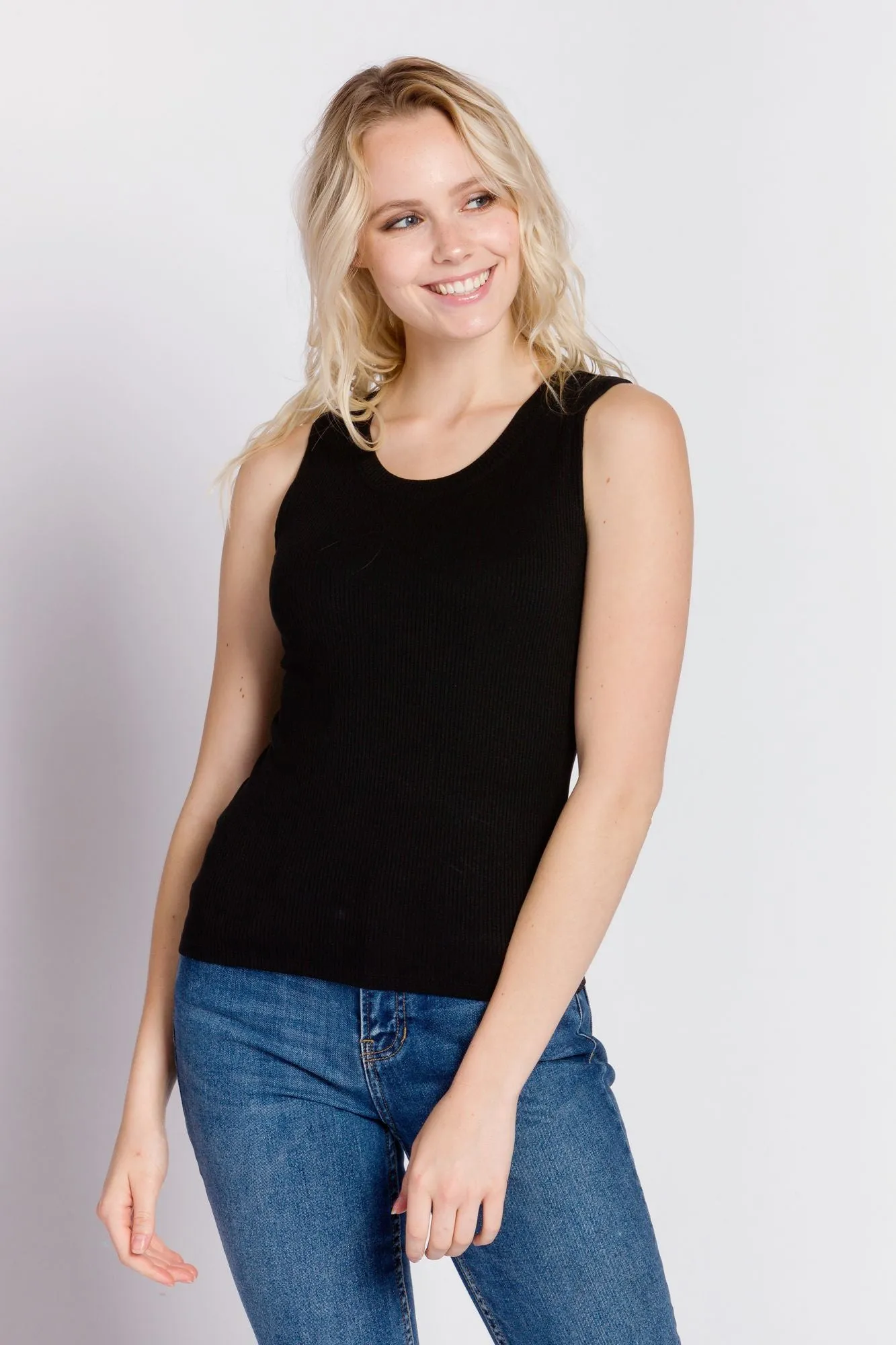 Lyla | Women's Rib Knit Sleeveless Top