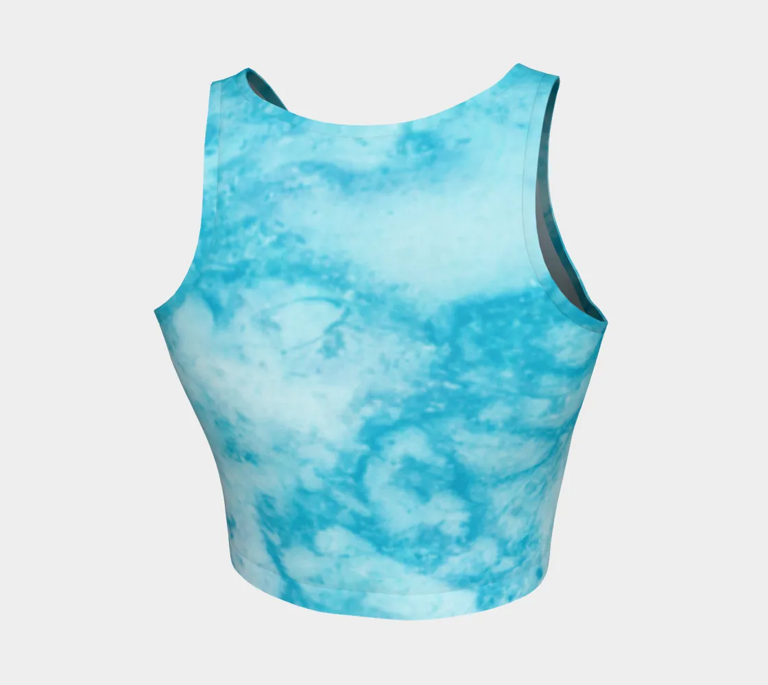 Marble Sky Athletic Crop Top