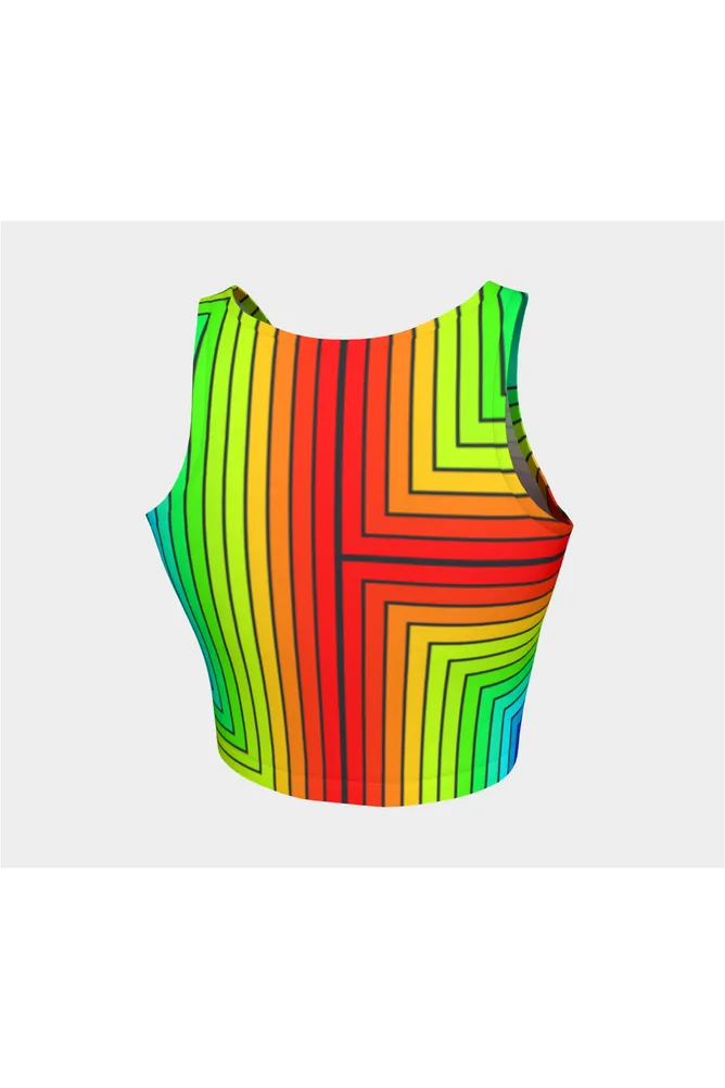 Matrix Gradient Athletic Crop Top