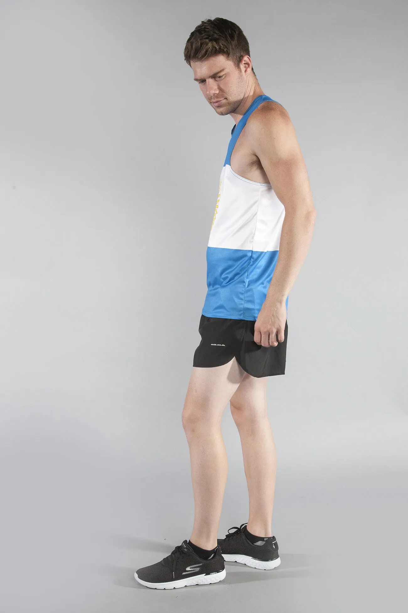 Men's Competitor Lite Printed Singlet [A-B] - Argentina