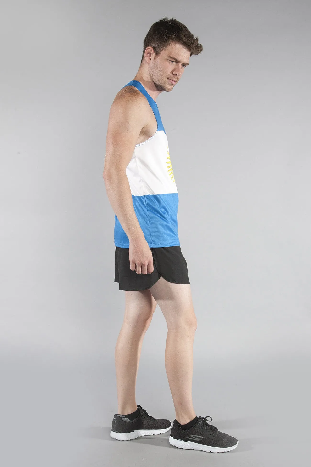 Men's Competitor Lite Printed Singlet [A-B] - Argentina