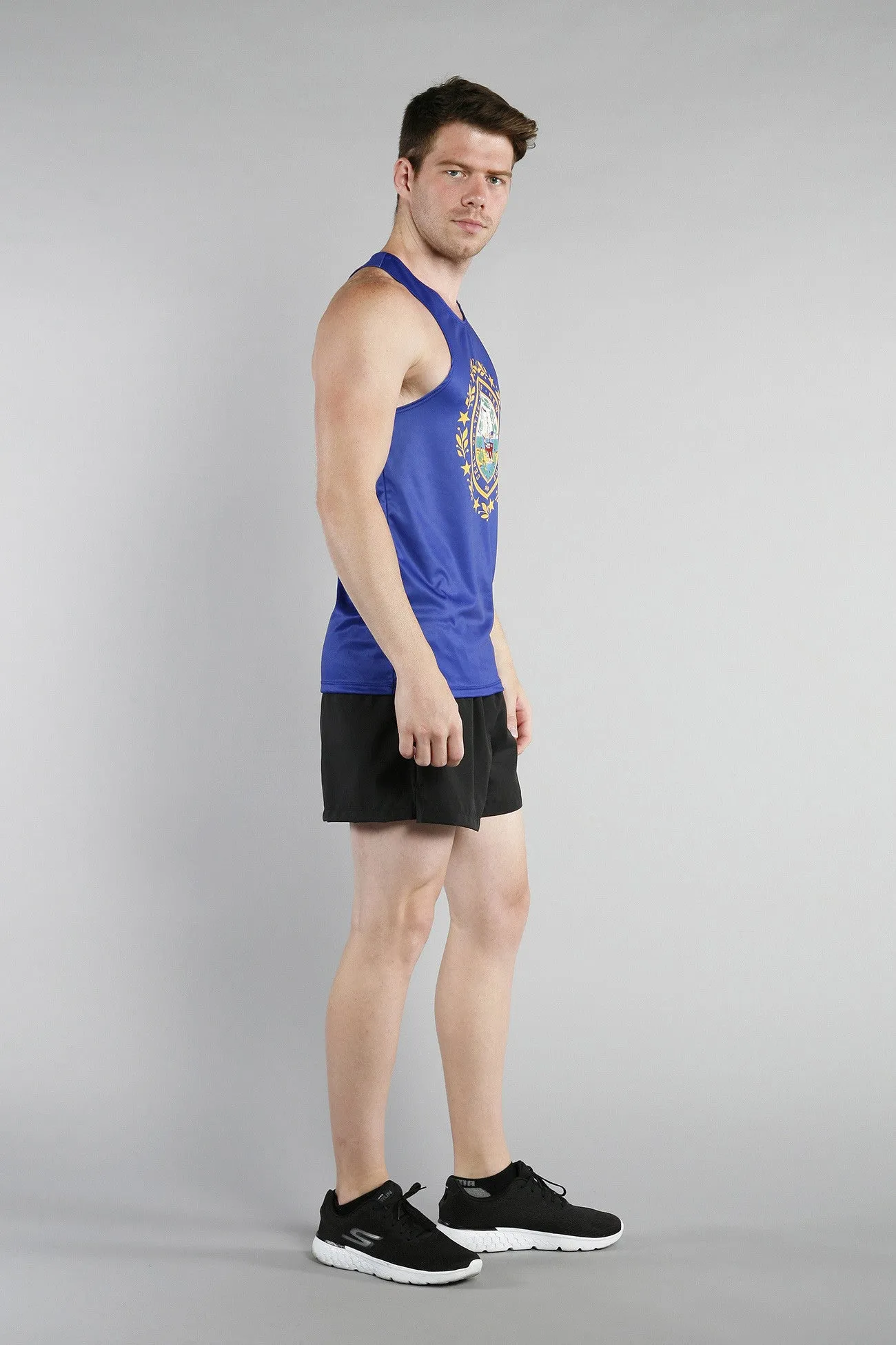 Men's Competitor Lite Printed Singlet [N] - New Hampshire