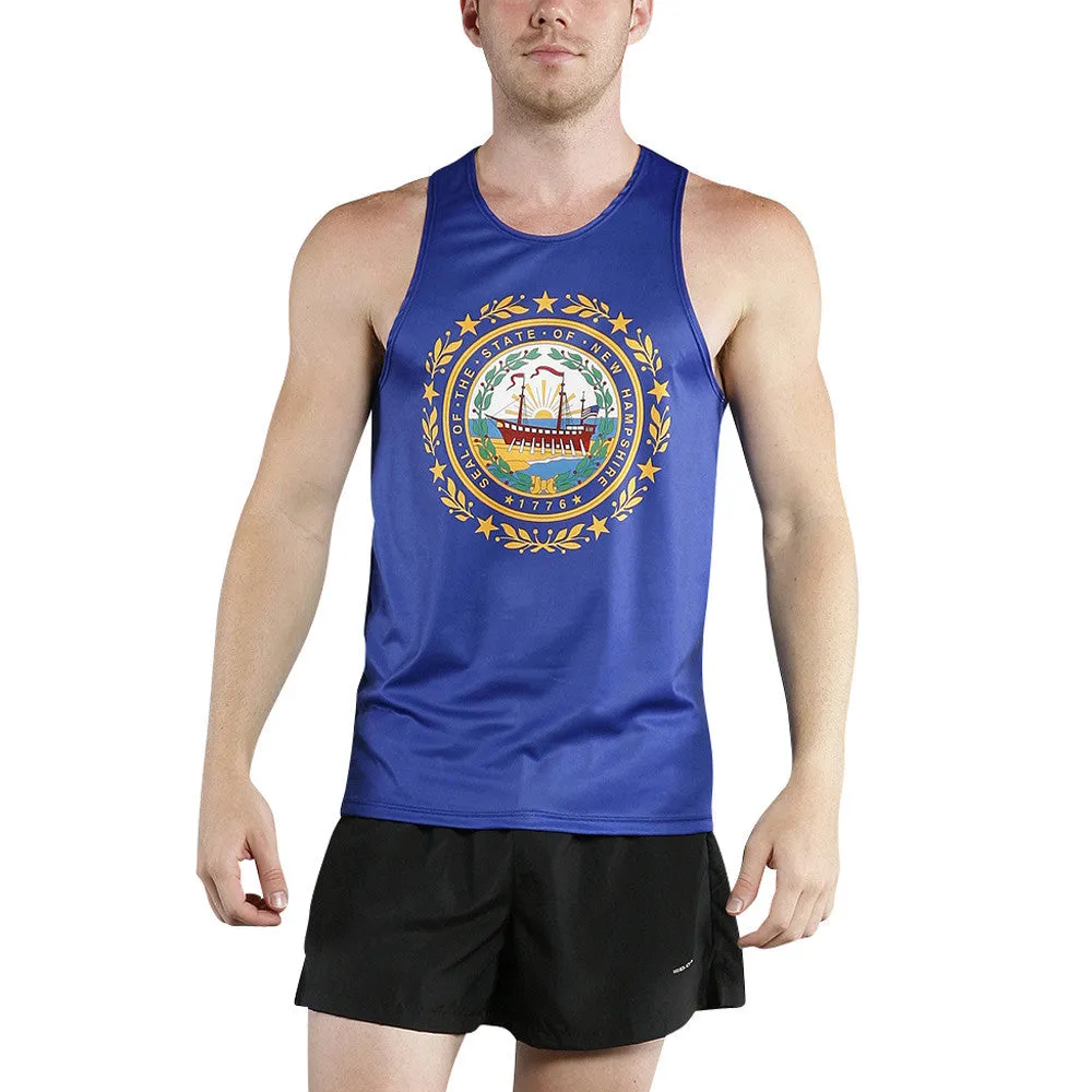 Men's Competitor Lite Printed Singlet [N] - New Hampshire