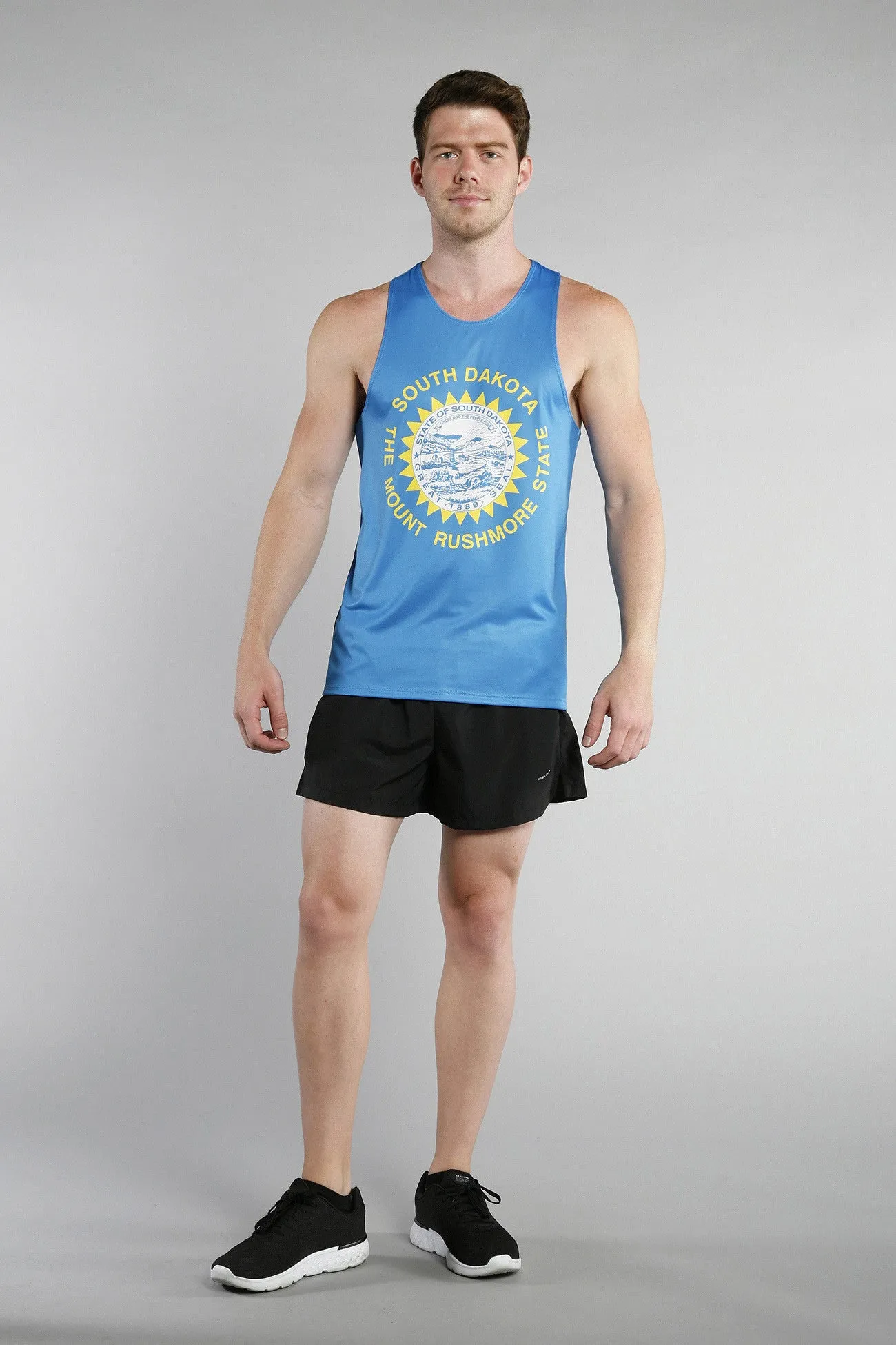 Men's Competitor Lite Printed Singlet [S-T] - South Dakota