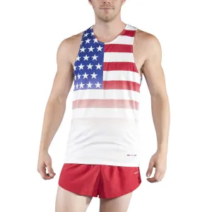 Men's Competitor Lite Printed Singlet [U-Z] - American Flag