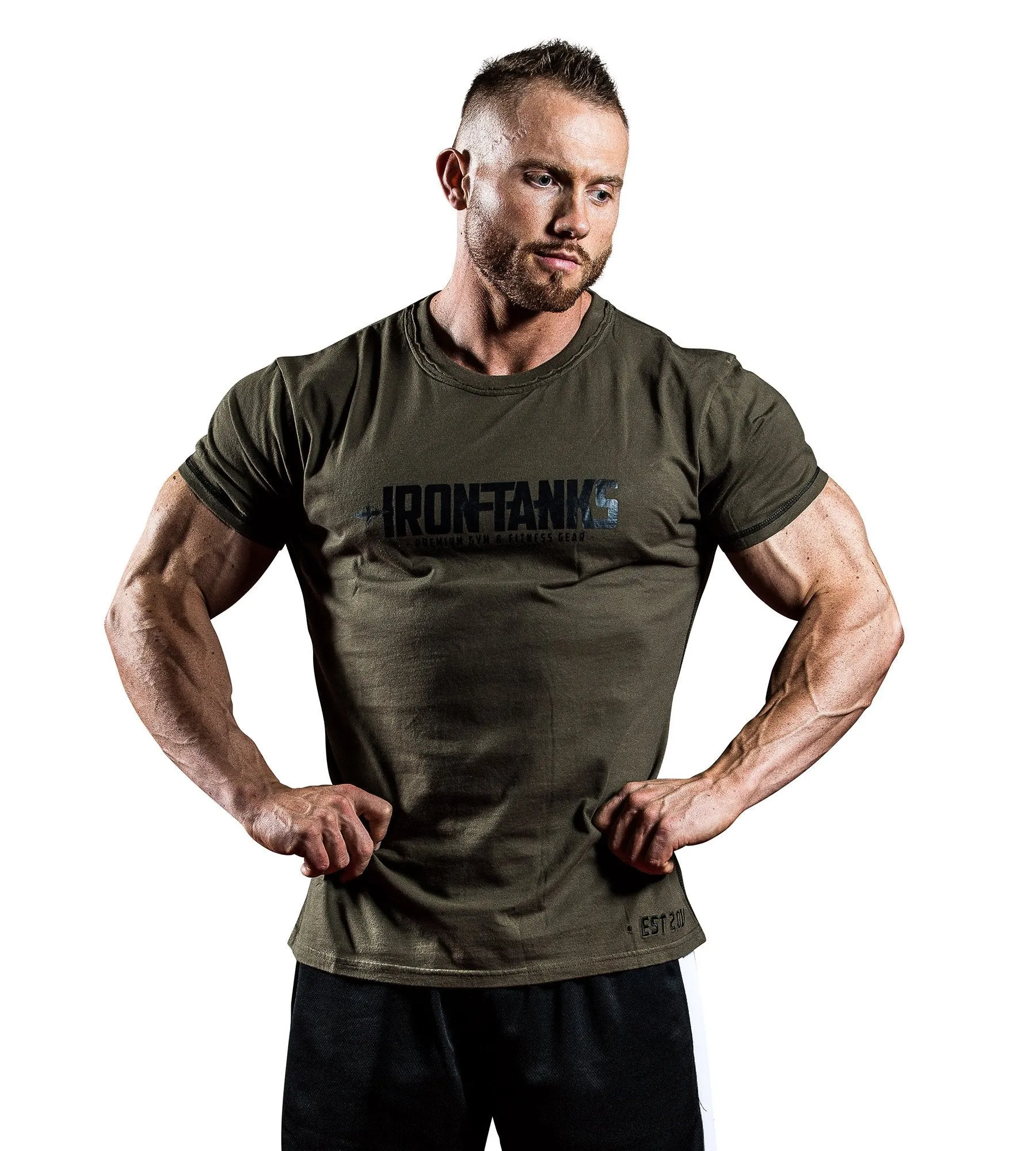 Military Muscle Tee II - Guerrilla Green